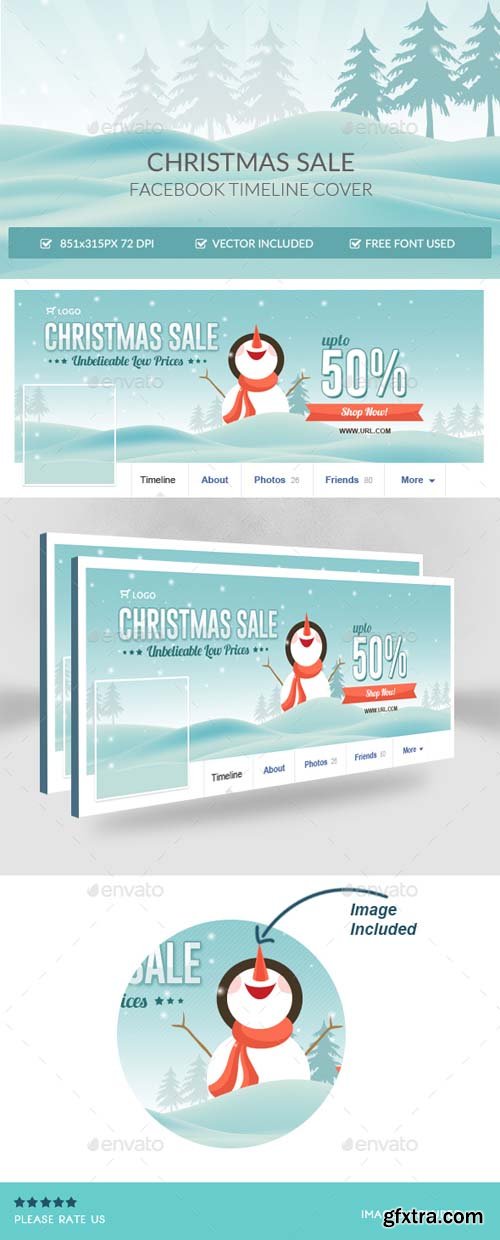GR - Christmas Sale Facebook Timeline Cover 13899202