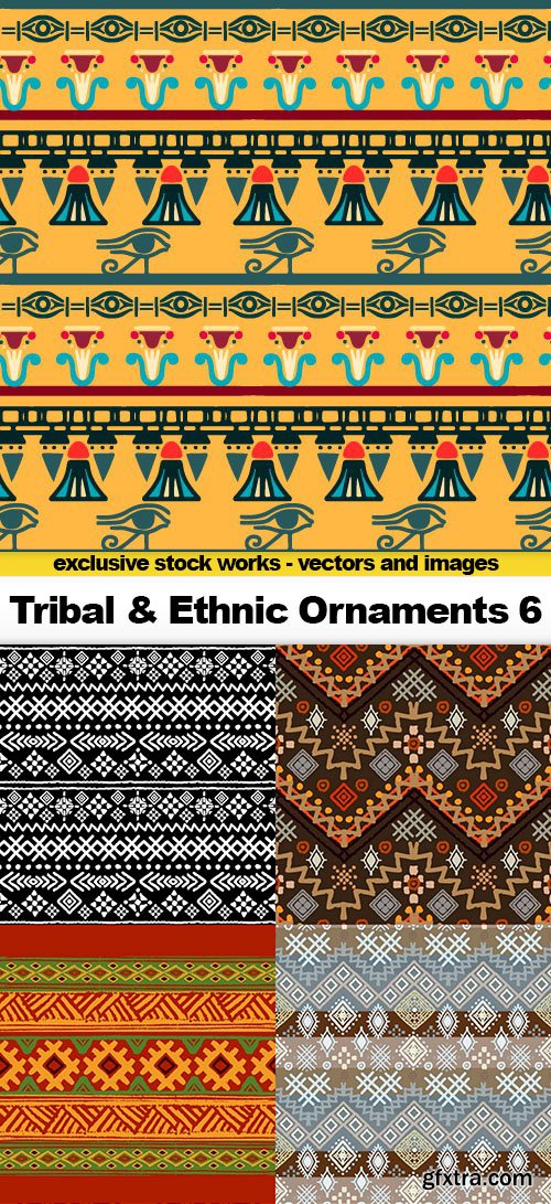 Tribal & Ethnic Ornaments 6 - 12x EPS