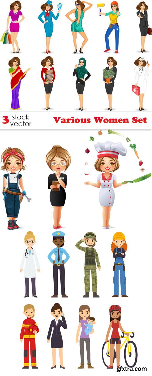 Vectors - Various Women Set
