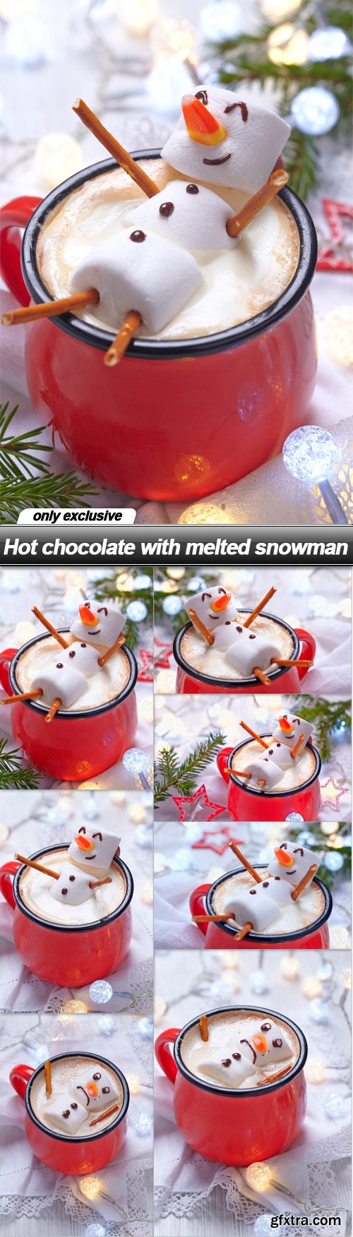 Hot chocolate with melted snowman - 7 UHQ JPEG