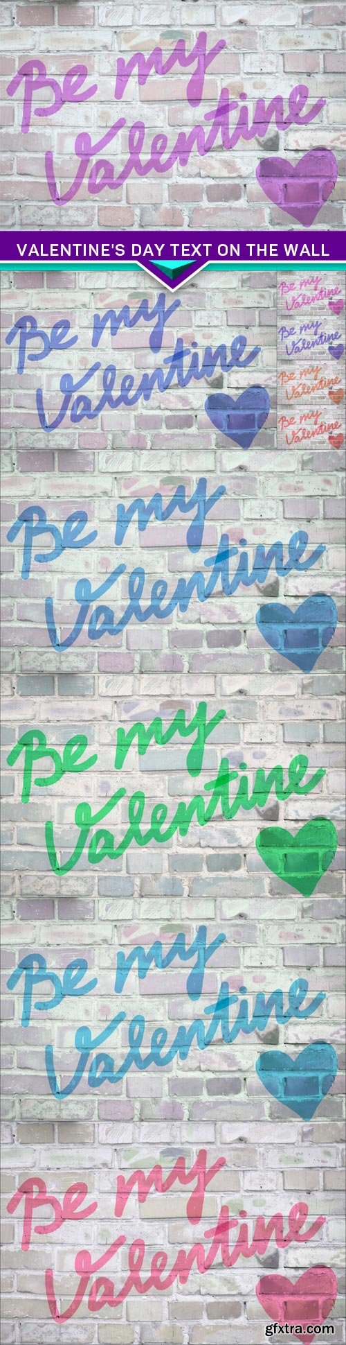 Valentine\'s day Text on the wall 10x JPEG