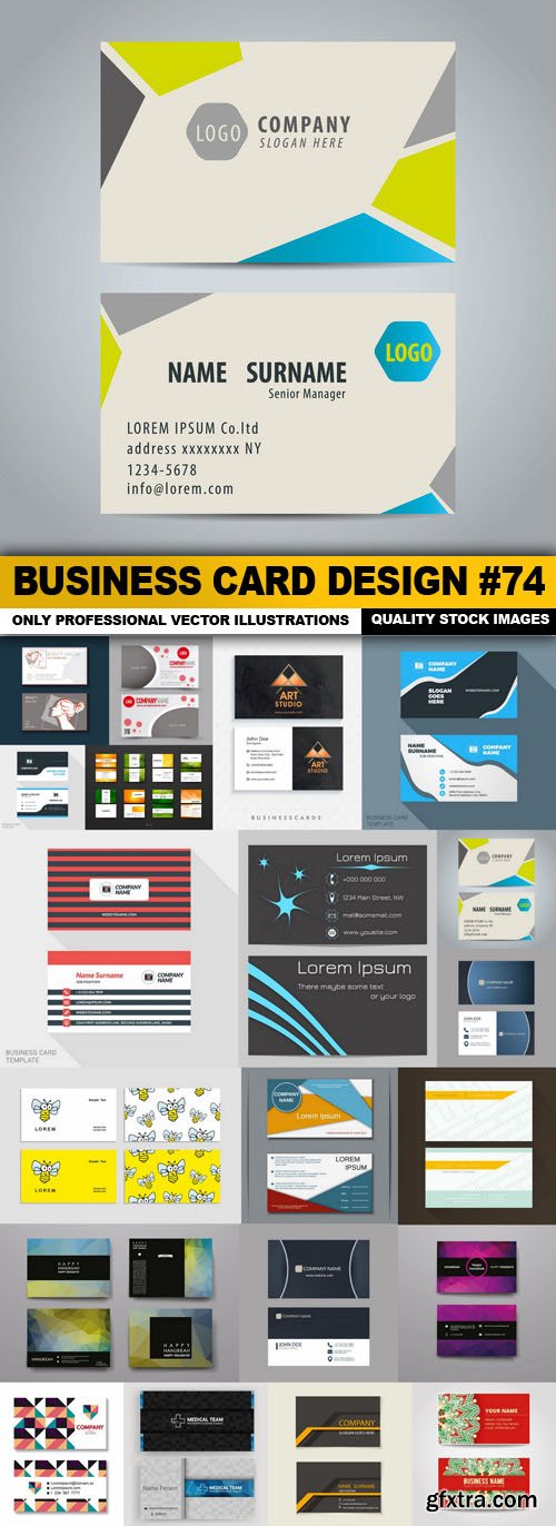 Business Card Design #74 - 20 Vector