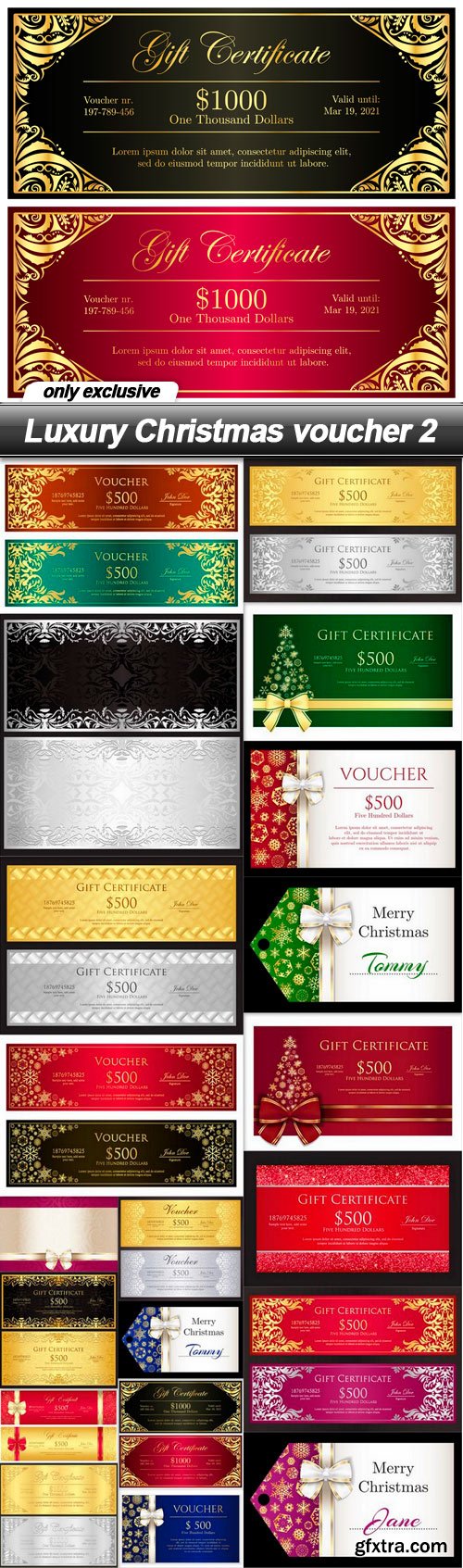 Luxury Christmas voucher 2 - 20 EPS