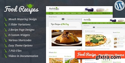 ThemeForest - Food Recipes v2.2 - WordPress Theme - 1923882