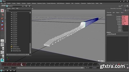 Dynamic Simulations with Bullet Physics in Maya