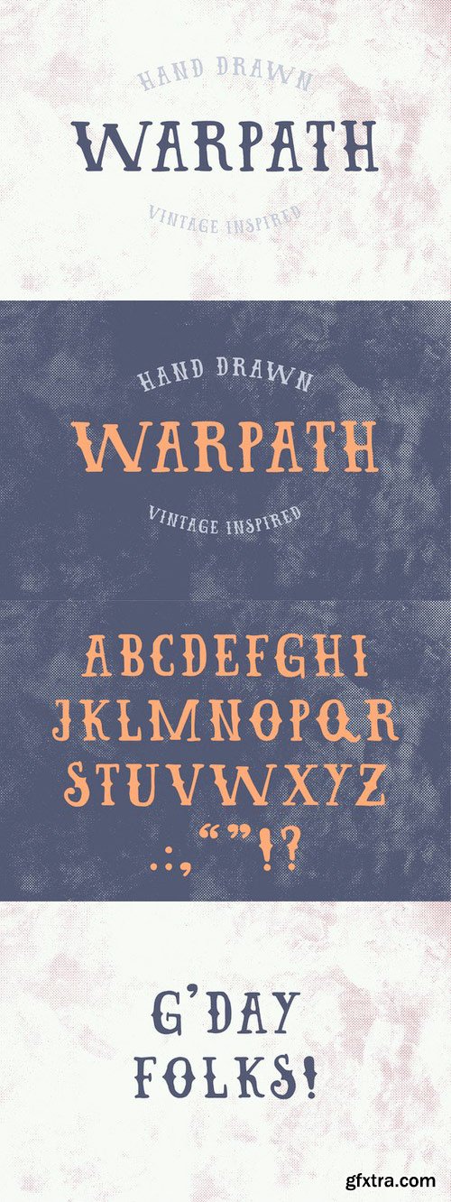 CM - WARPATH Typeface 98524