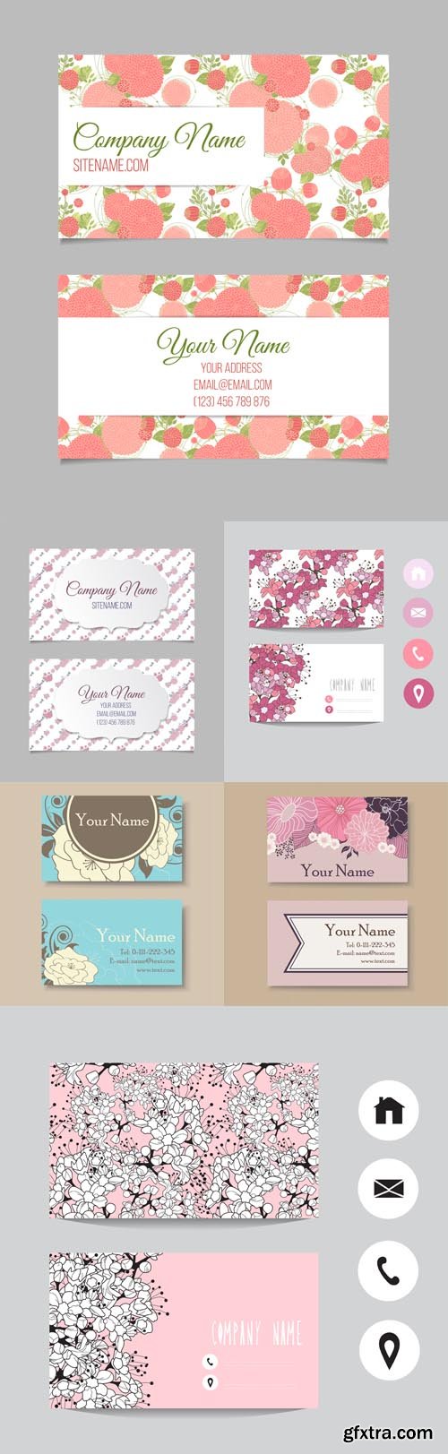 6 Beautiful Floral Business Card Templates