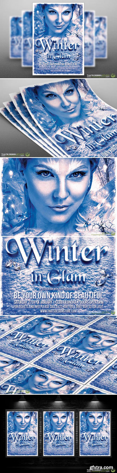 CM - Winter Glam Flyer Template V2 95587