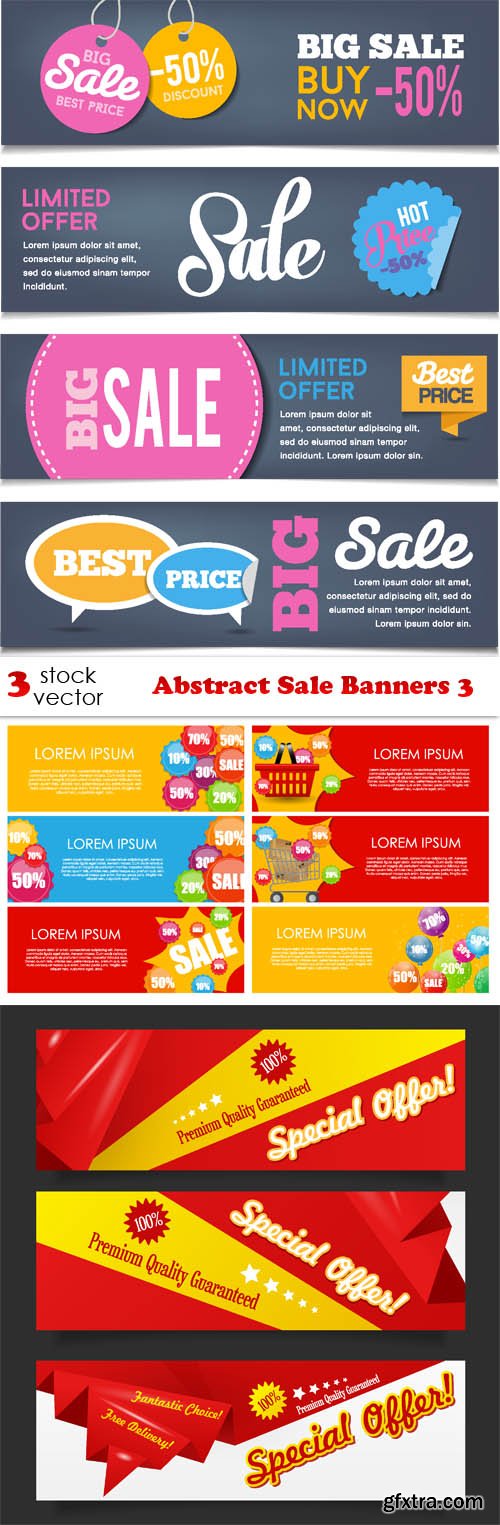 Vectors - Abstract Sale Banners 3