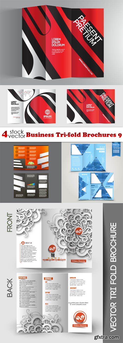 Vectors - Business Tri-fold Brochures 9