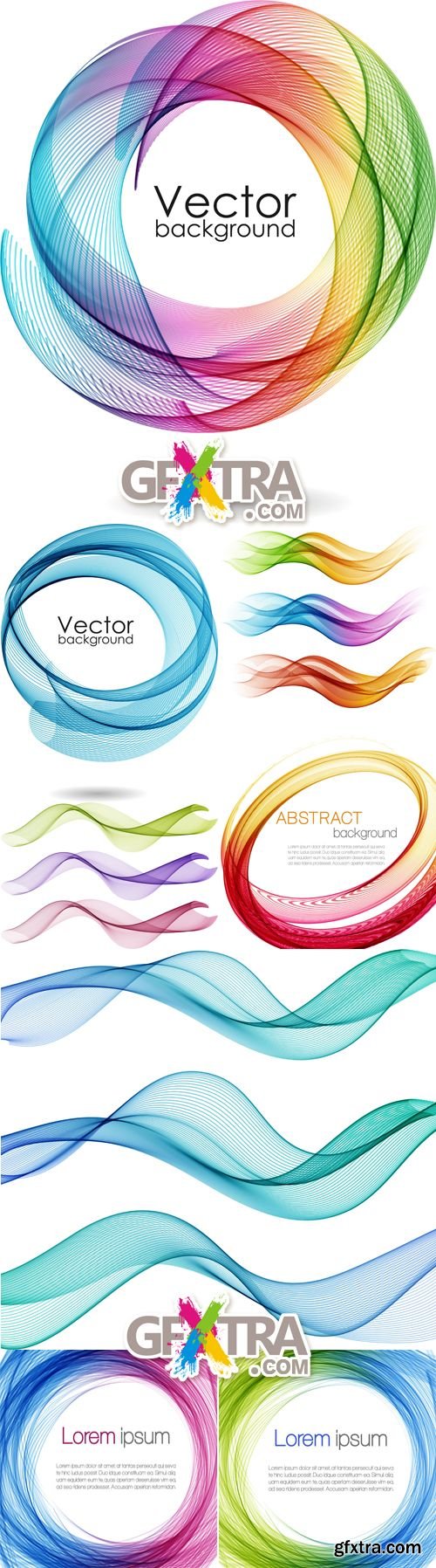 Color Abstract Backgrounds Vector 2
