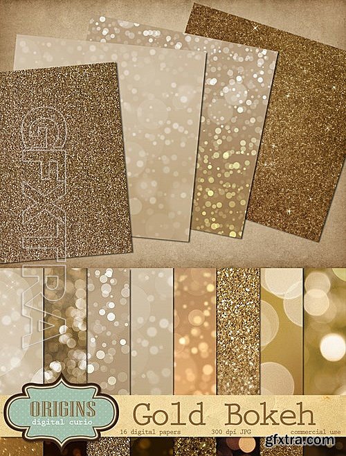 CM - Gold Bokeh and Glitter Backgrounds 470294