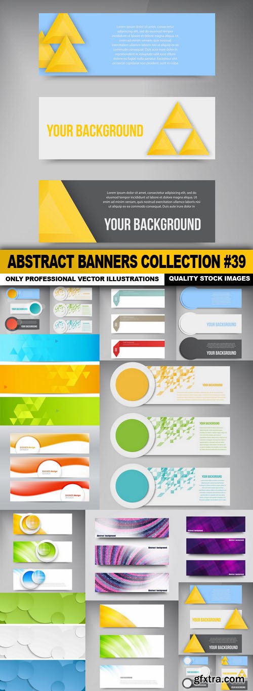 Abstract Banners Collection #39 - 15 Vectors