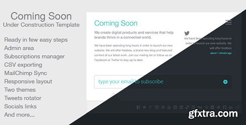 ThemeForest - Coming Soon v3.0.2 - 159422