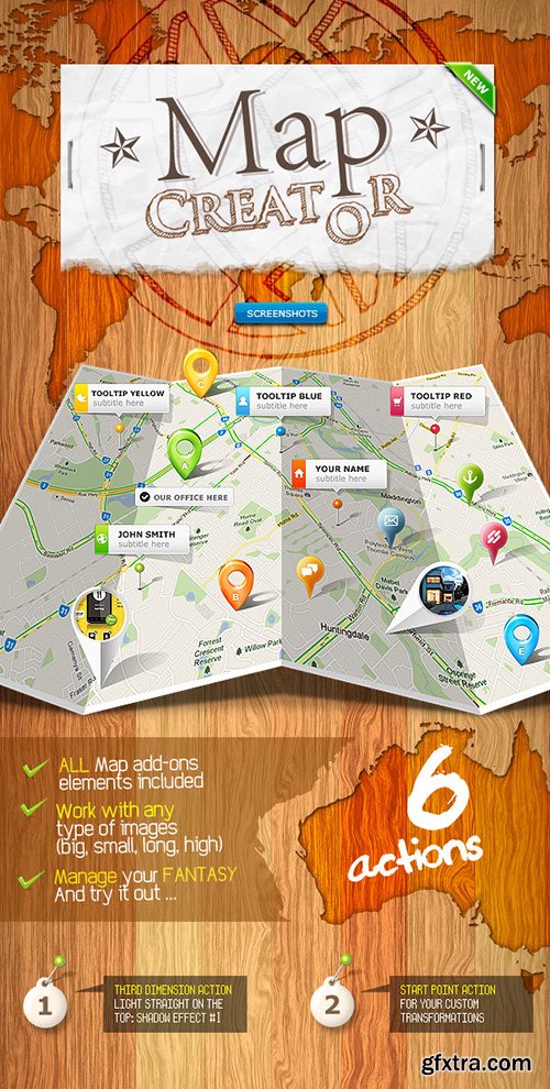 Graphicriver Map Creator - Action 408305