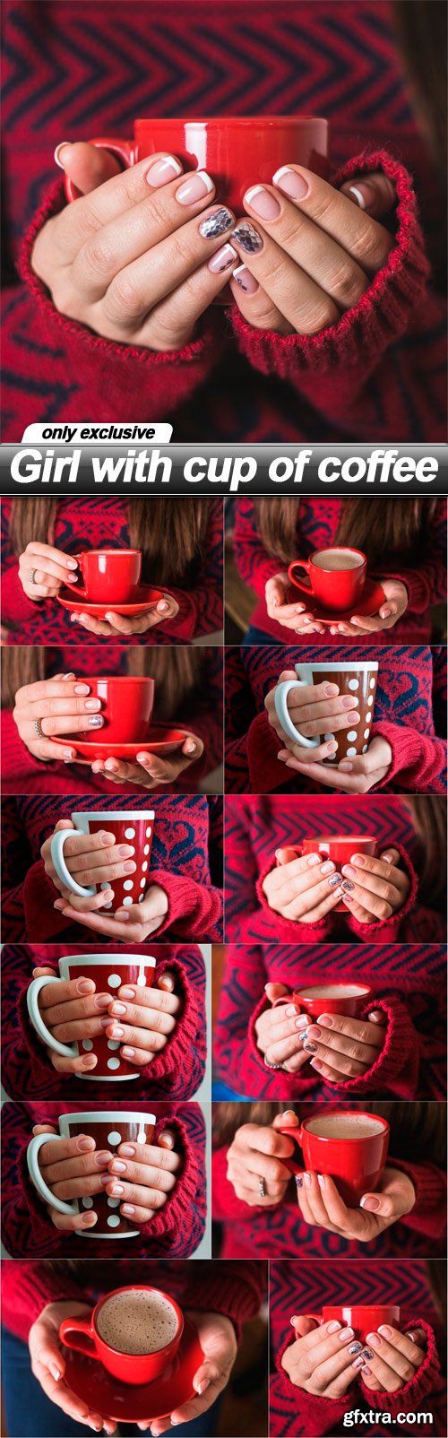 Girl with cup of coffee - 12 UHQ JPEG