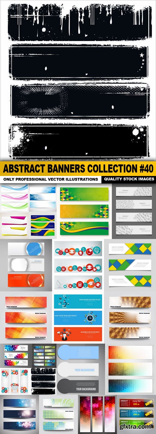 Abstract Banners Collection #40 - 22 Vectors