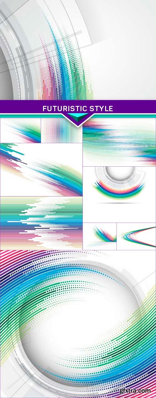 Abstract vector background Futuristic style 10x EPS