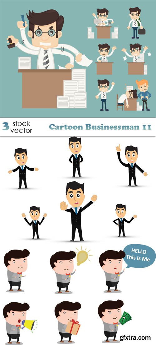 Vectors - Cartoon Businessman 11