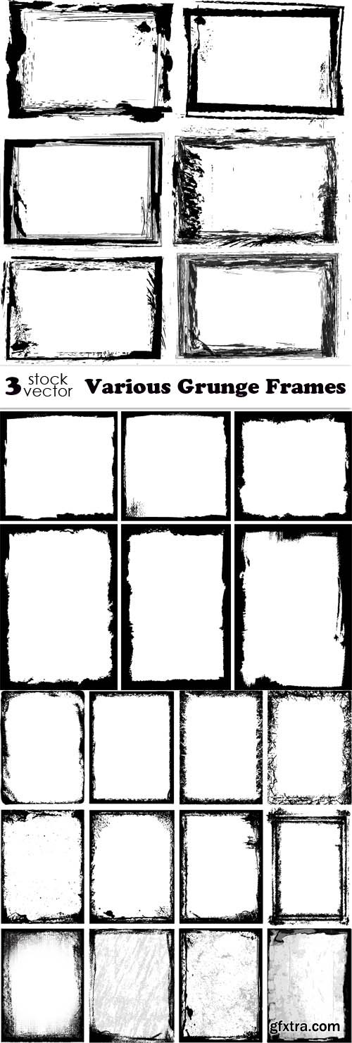 Vectors - Various Grunge Frames