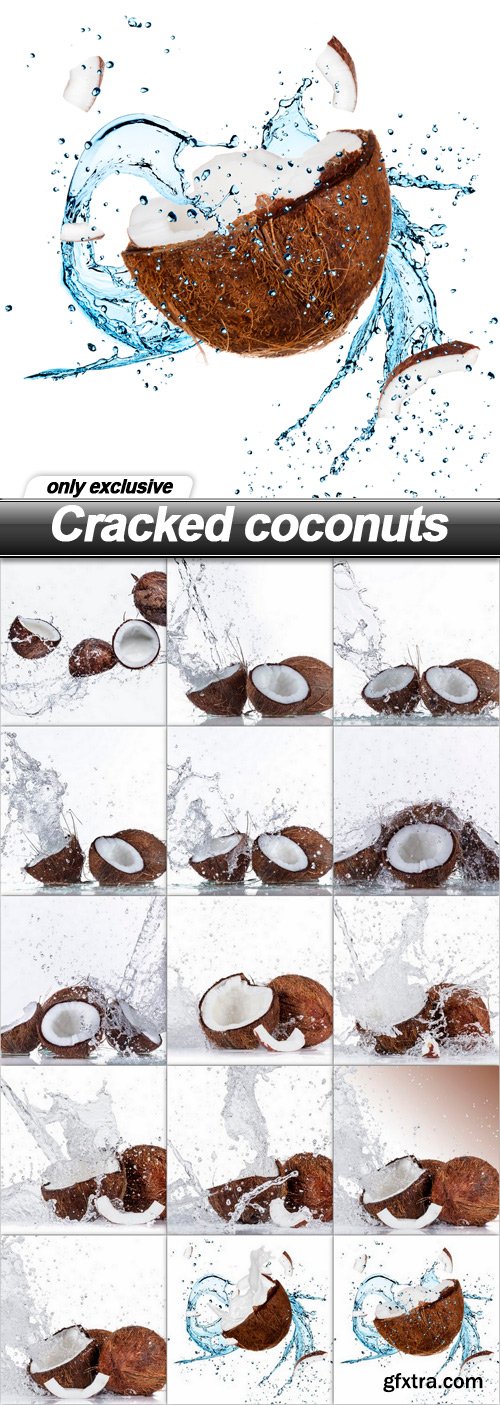 Cracked coconuts - 15 UHQ JPEG