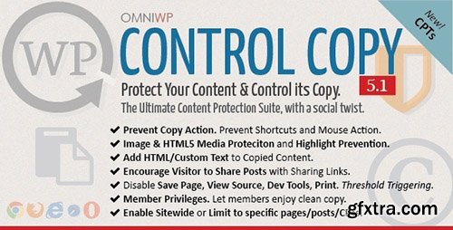 CodeCanyon - WP Control Copy v5.1 - Protect Content & Serve Copy - 4289952