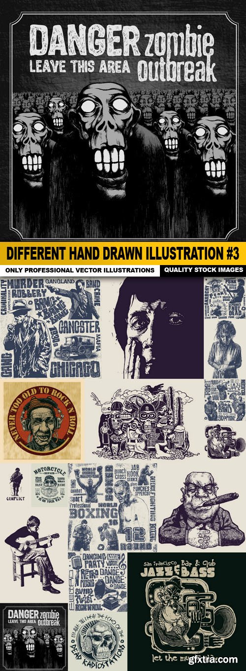Different Hand Drawn Illustration #3 - 17 Vector