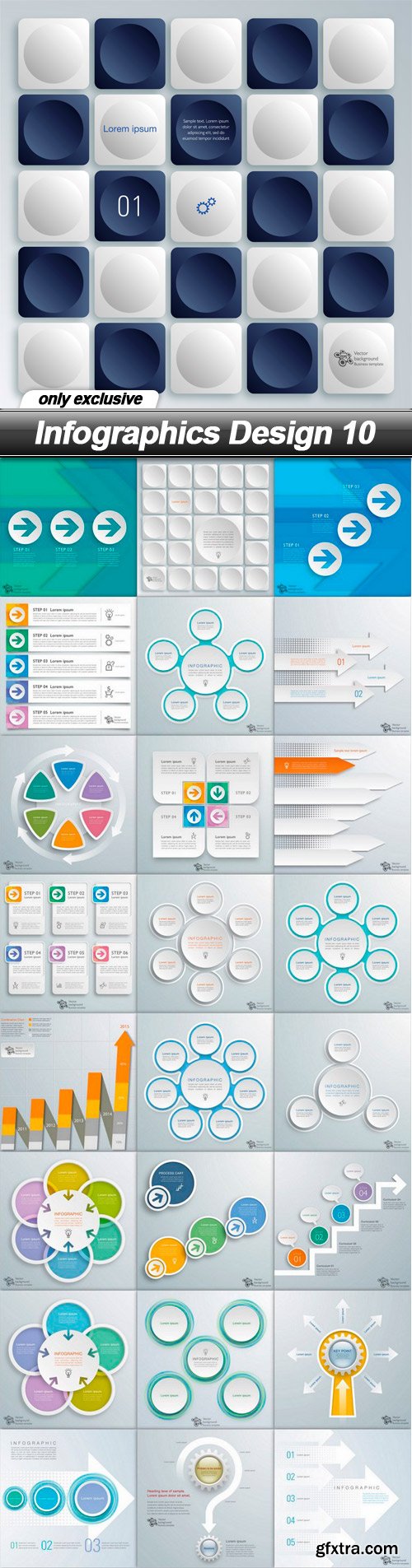 Infographics Design 10, 25xEPS