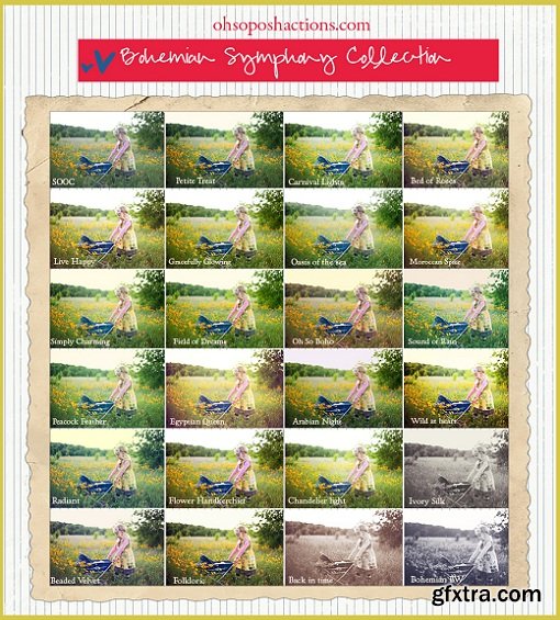 OSP Bohemian Symphony Collection Photoshop Actions