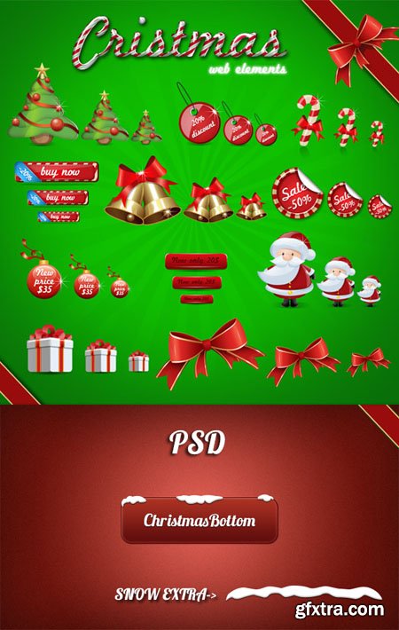 Christmas Web Elements PSD