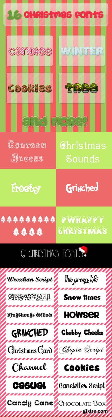 23 Christmas Fonts & Styles