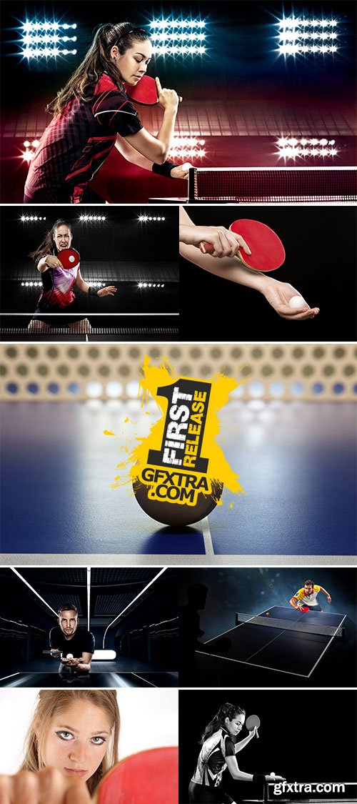 Stock Image Playing table tennis