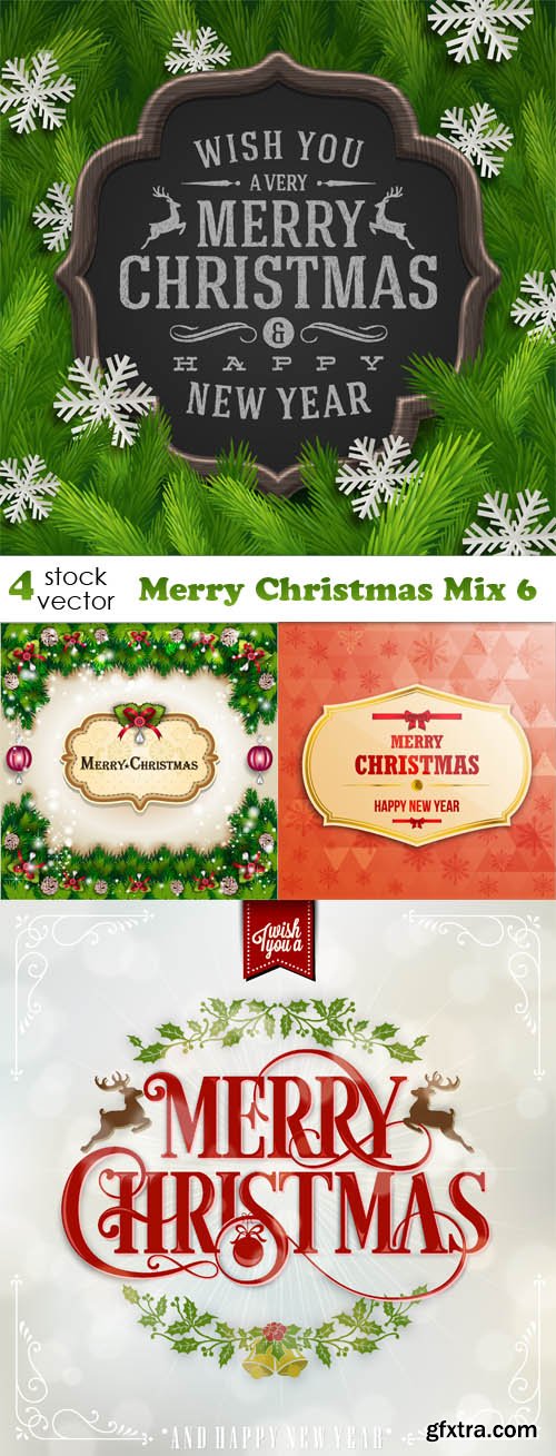 Vectors - Merry Christmas Mix 6