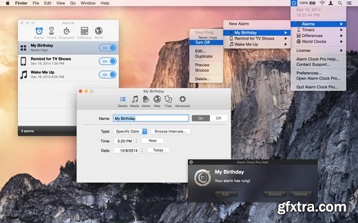 Alarm Clock Pro v10.2.7 (Mac OS X)
