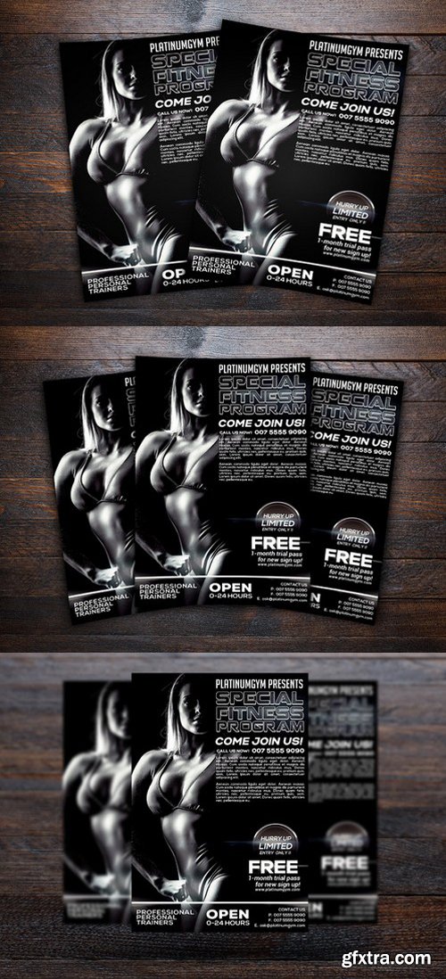 CM - Gym and Fitness Sports Flyer 477896