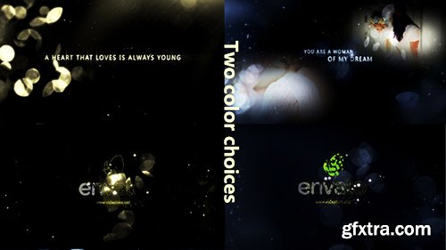 Videohive Gold Particle and Memories Typography 6697418