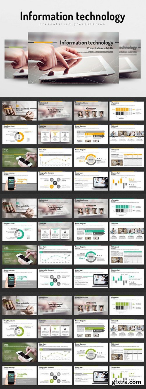 CM - Information Technology PowerPoint Templates 334597