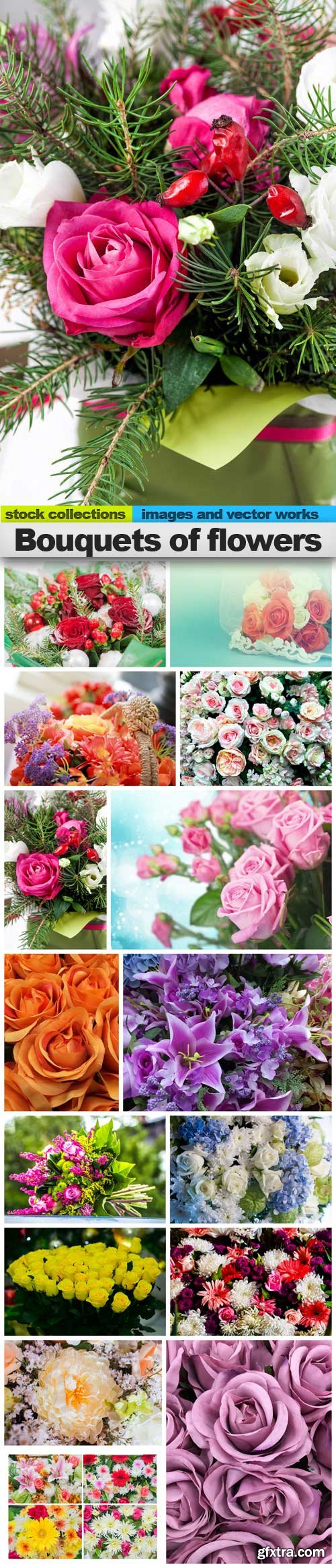 Bouquets of flowers, 15 x UHQ JPEG