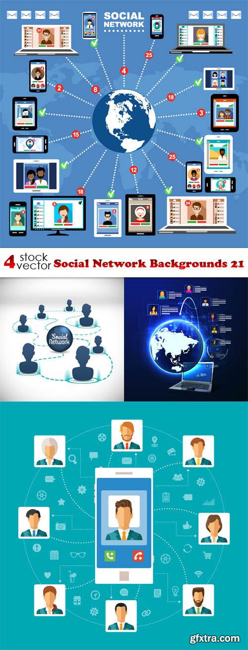 Vectors - Social Network Backgrounds 21