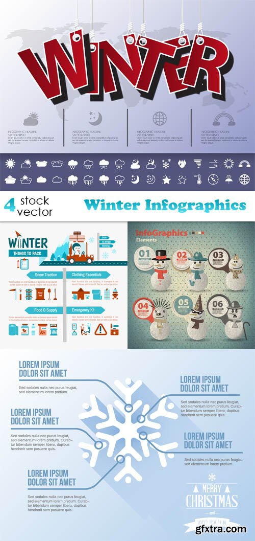 Vectors - Winter Infographics