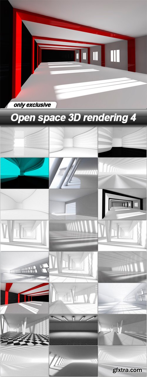 Open space 3D rendering 4 - 25 UHQ JPEG