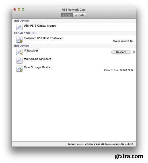 USB Network Gate 3.1 (Mac OS X)