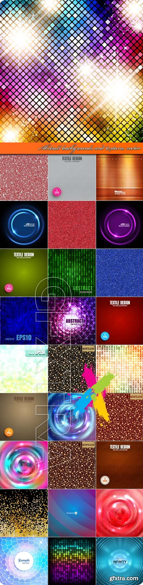 Abstract backgrounds and textures vector