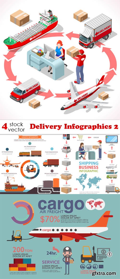 Vectors - Delivery Infographics 2