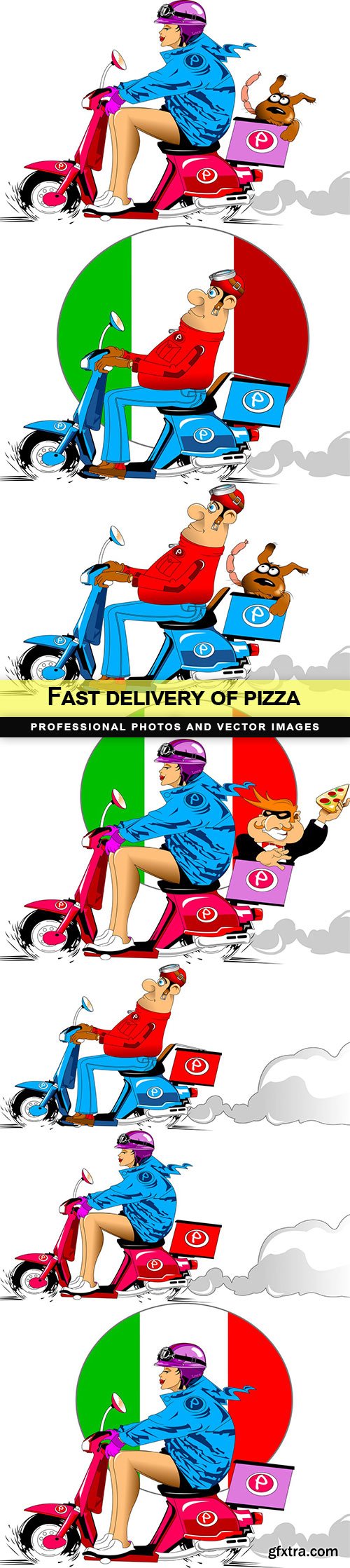 fast delivery of pizza