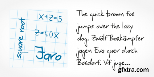 Jaro Handwriting Font