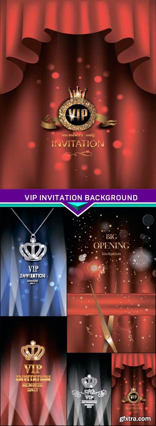 Vip invitation background 5x EPS