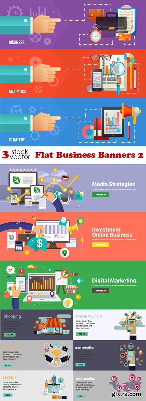 Vectors - Flat Business Banners 2