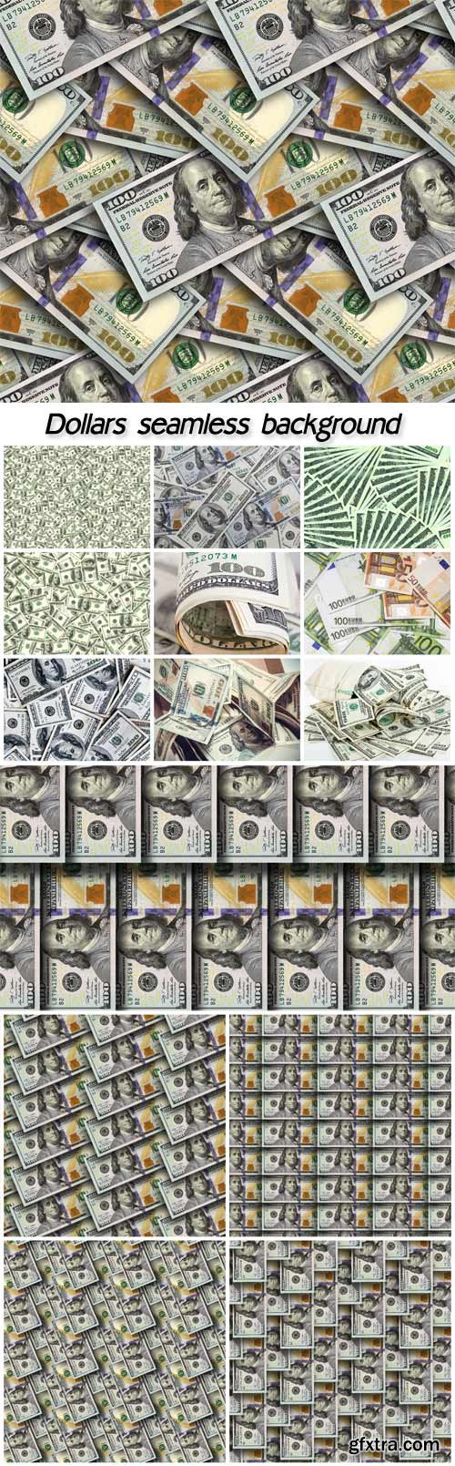 Dollars seamless background