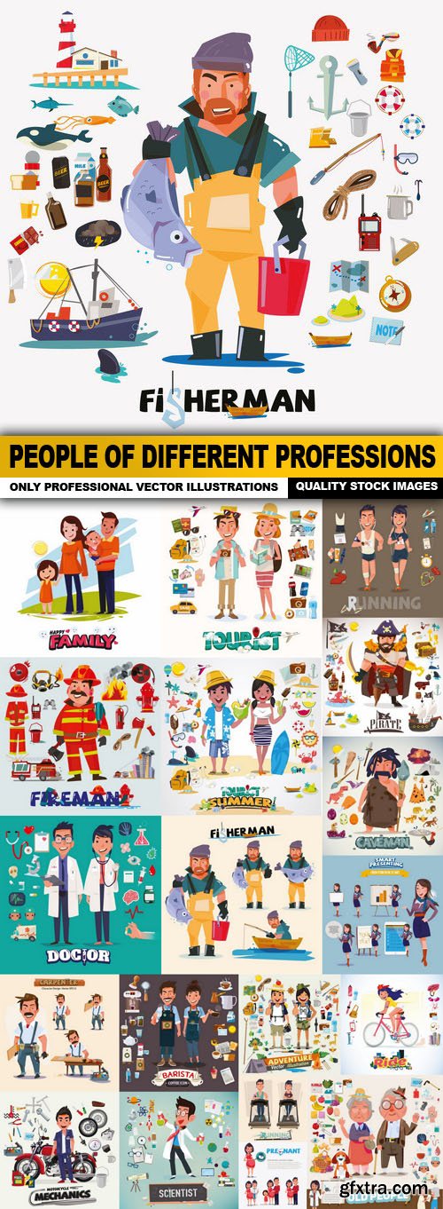 People Of Different Professions - 20 Vector
